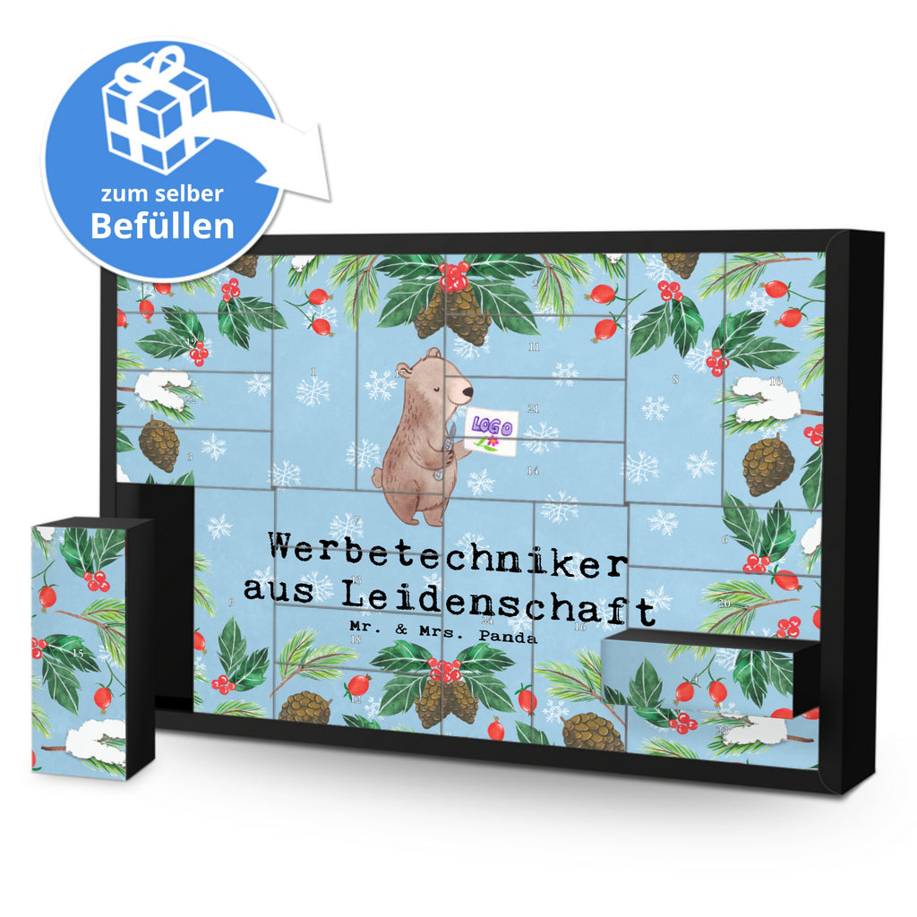 Befüllbarer Adventskalender Werbetechniker Leidenschaft Befüllbarer Adventskalender, Adventskalender zum selbst befüllen, Beruf, Ausbildung, Jubiläum, Abschied, Rente, Kollege, Kollegin, Geschenk, Schenken, Arbeitskollege, Mitarbeiter, Firma, Danke, Dankeschön