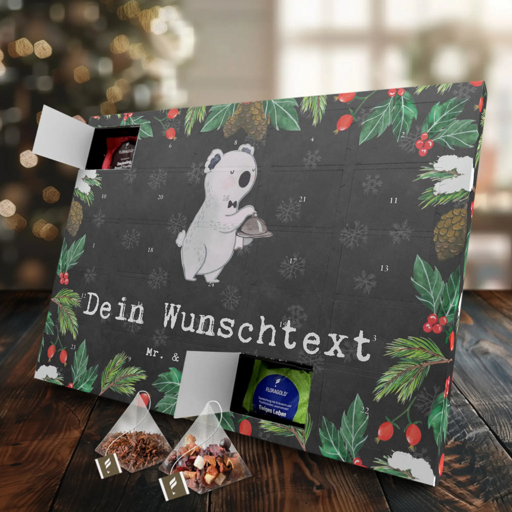 Personalisierter Tee Adventskalender Restaurantfachmann Leidenschaft Personalisierter Tee Adventskalender, Beruf, Ausbildung, Jubiläum, Abschied, Rente, Kollege, Kollegin, Geschenk, Schenken, Arbeitskollege, Mitarbeiter, Firma, Danke, Dankeschön, Restaurantfachmann, Kellner, Servicefachkraft, Restaurant