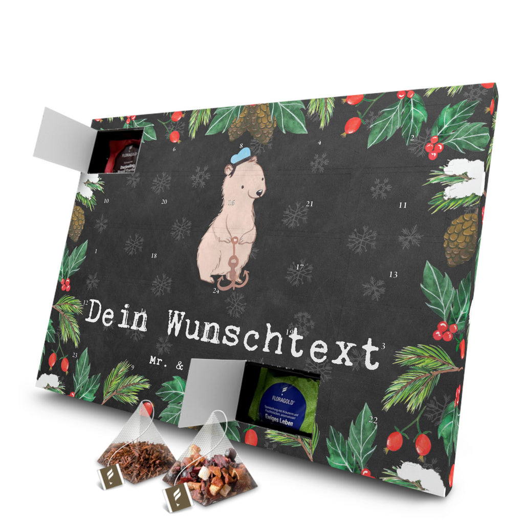 Personalisierter Tee Adventskalender Matrose Leidenschaft Personalisierter Tee Adventskalender, Beruf, Ausbildung, Jubiläum, Abschied, Rente, Kollege, Kollegin, Geschenk, Schenken, Arbeitskollege, Mitarbeiter, Firma, Danke, Dankeschön, Matrose, Seemann, Seeleute, Schiff, Schiffsmechaniker