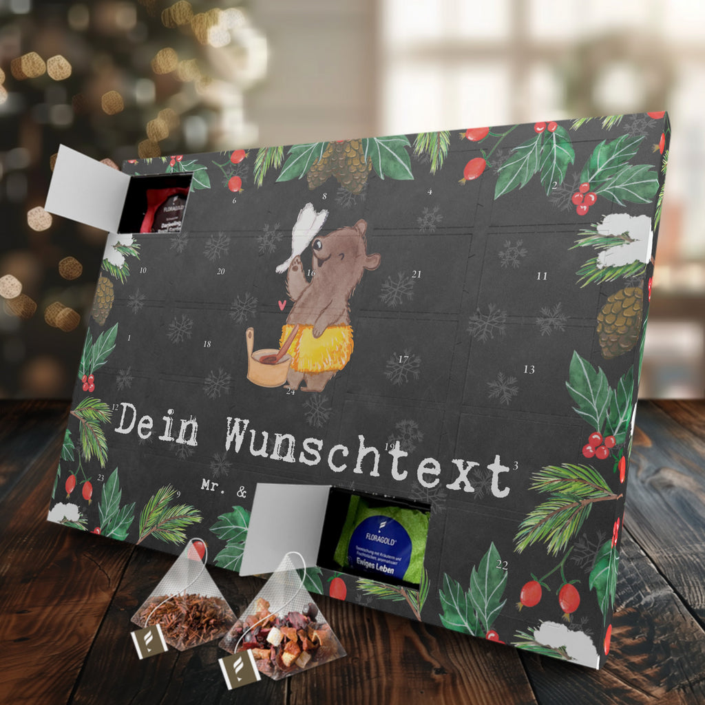 Personalisierter Tee Adventskalender Saunameister Leidenschaft Personalisierter Tee Adventskalender, Beruf, Ausbildung, Jubiläum, Abschied, Rente, Kollege, Kollegin, Geschenk, Schenken, Arbeitskollege, Mitarbeiter, Firma, Danke, Dankeschön