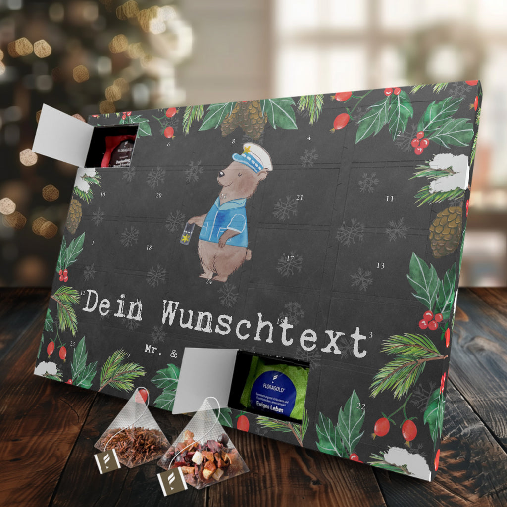 Personalisierter Tee Adventskalender Polizeivollzugsbeamter Leidenschaft Personalisierter Tee Adventskalender, Beruf, Ausbildung, Jubiläum, Abschied, Rente, Kollege, Kollegin, Geschenk, Schenken, Arbeitskollege, Mitarbeiter, Firma, Danke, Dankeschön, Polizeivollzugsbeamter, Polizist, Polizei