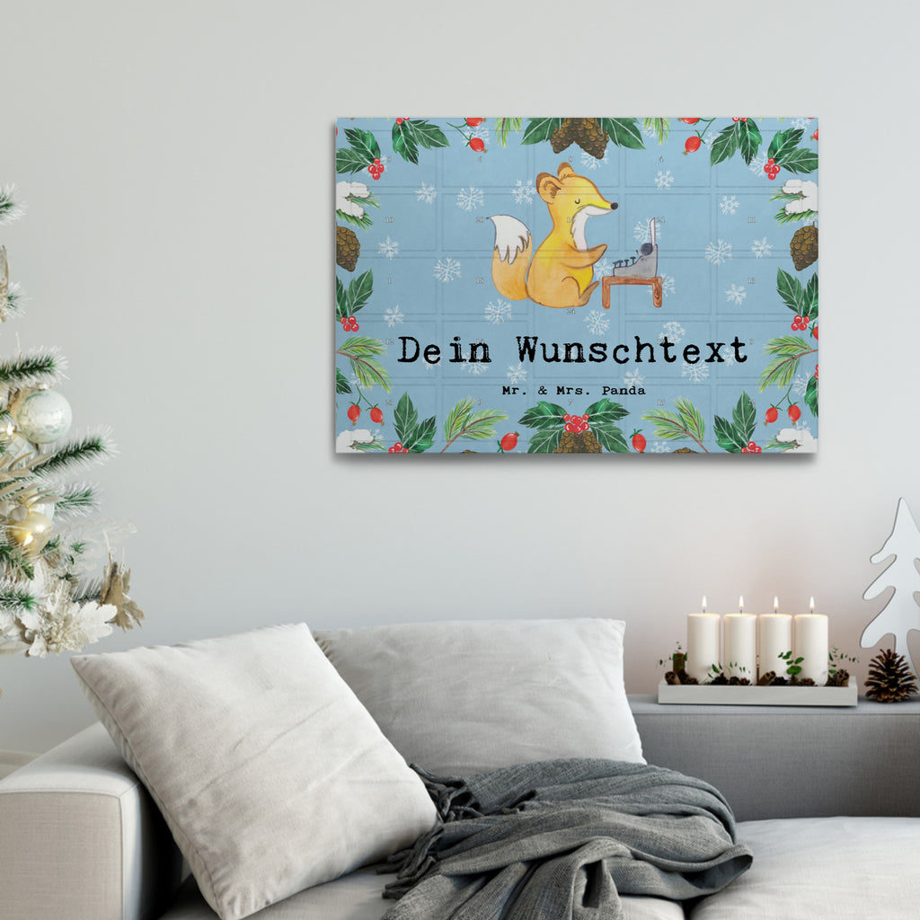 Personalisierter Tee Adventskalender Online Redakteur Leidenschaft Personalisierter Tee Adventskalender, Beruf, Ausbildung, Jubiläum, Abschied, Rente, Kollege, Kollegin, Geschenk, Schenken, Arbeitskollege, Mitarbeiter, Firma, Danke, Dankeschön