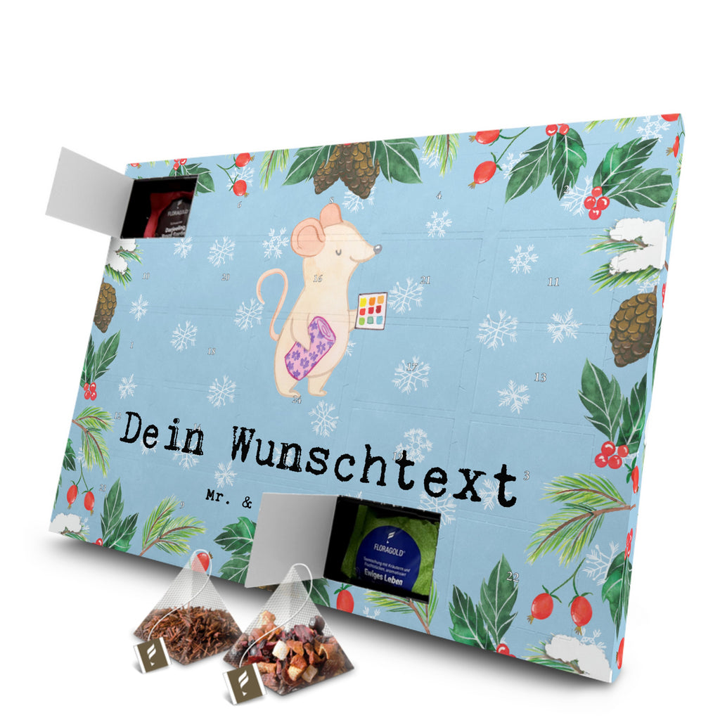 Personalisierter Tee Adventskalender Raumausstatter Leidenschaft Personalisierter Tee Adventskalender, Beruf, Ausbildung, Jubiläum, Abschied, Rente, Kollege, Kollegin, Geschenk, Schenken, Arbeitskollege, Mitarbeiter, Firma, Danke, Dankeschön