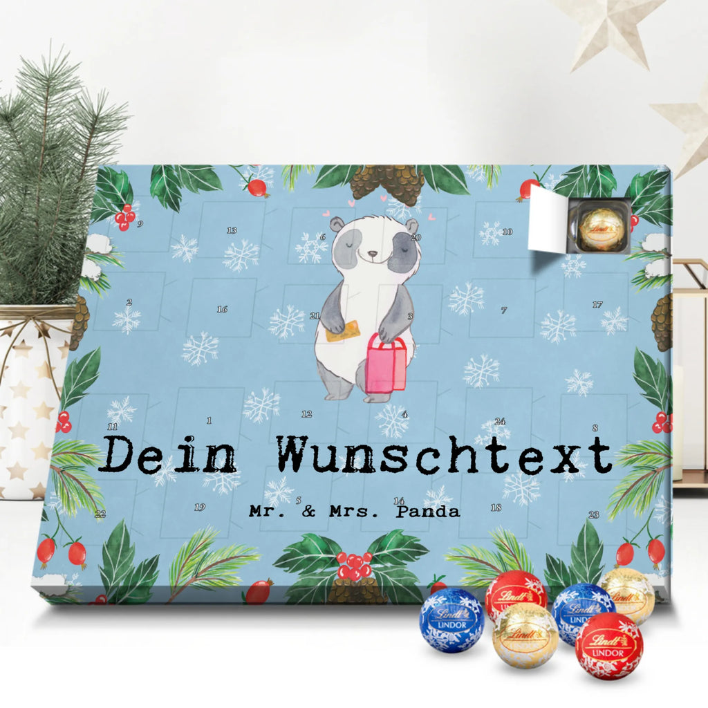 Personalisierter Kugel Markenschokolade Adventskalender Panda Beste Shoppingbegleitung der Welt Personalisierter Kugel Markenschokolade Adventskalender, für, Dankeschön, Geschenk, Schenken, Geburtstag, Geburtstagsgeschenk, Geschenkidee, Danke, Bedanken, Mitbringsel, Freude machen, Geschenktipp, Shoppingbegleitung, Shoppingpartner, Begleitung, Shoppen, Partner, Freundin, Freund, bff, Shopping, Einkaufen, Shopping-Queen, Queen, Bester