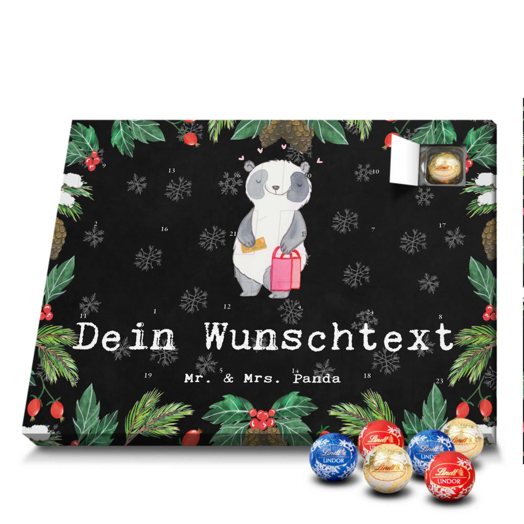 Personalisierter Kugel Markenschokolade Adventskalender Panda Beste Shoppingbegleitung der Welt Personalisierter Kugel Markenschokolade Adventskalender, für, Dankeschön, Geschenk, Schenken, Geburtstag, Geburtstagsgeschenk, Geschenkidee, Danke, Bedanken, Mitbringsel, Freude machen, Geschenktipp, Shoppingbegleitung, Shoppingpartner, Begleitung, Shoppen, Partner, Freundin, Freund, bff, Shopping, Einkaufen, Shopping-Queen, Queen, Bester