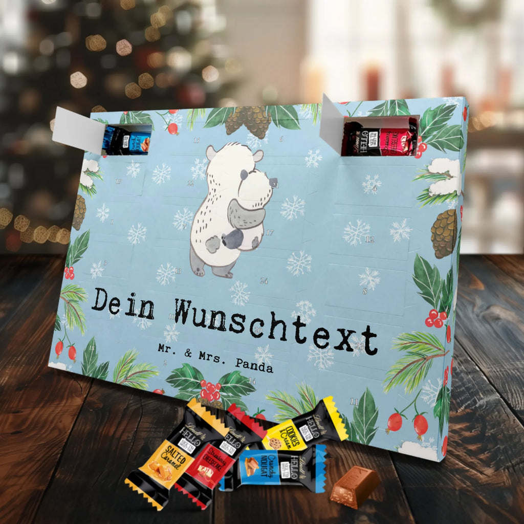 Personalisierter Markenschokolade Adventskalender Panda Beste Pflegeeltern der Welt Personalisierter Adventskalender, für, Dankeschön, Geschenk, Schenken, Geburtstag, Geburtstagsgeschenk, Geschenkidee, Danke, Bedanken, Mitbringsel, Freude machen, Geschenktipp, Pflegeeltern, Pflegekind, Adoption, Eltern, Mama, Papa, Mami, Papi, Familie, Elternpaar, Mama und Papa