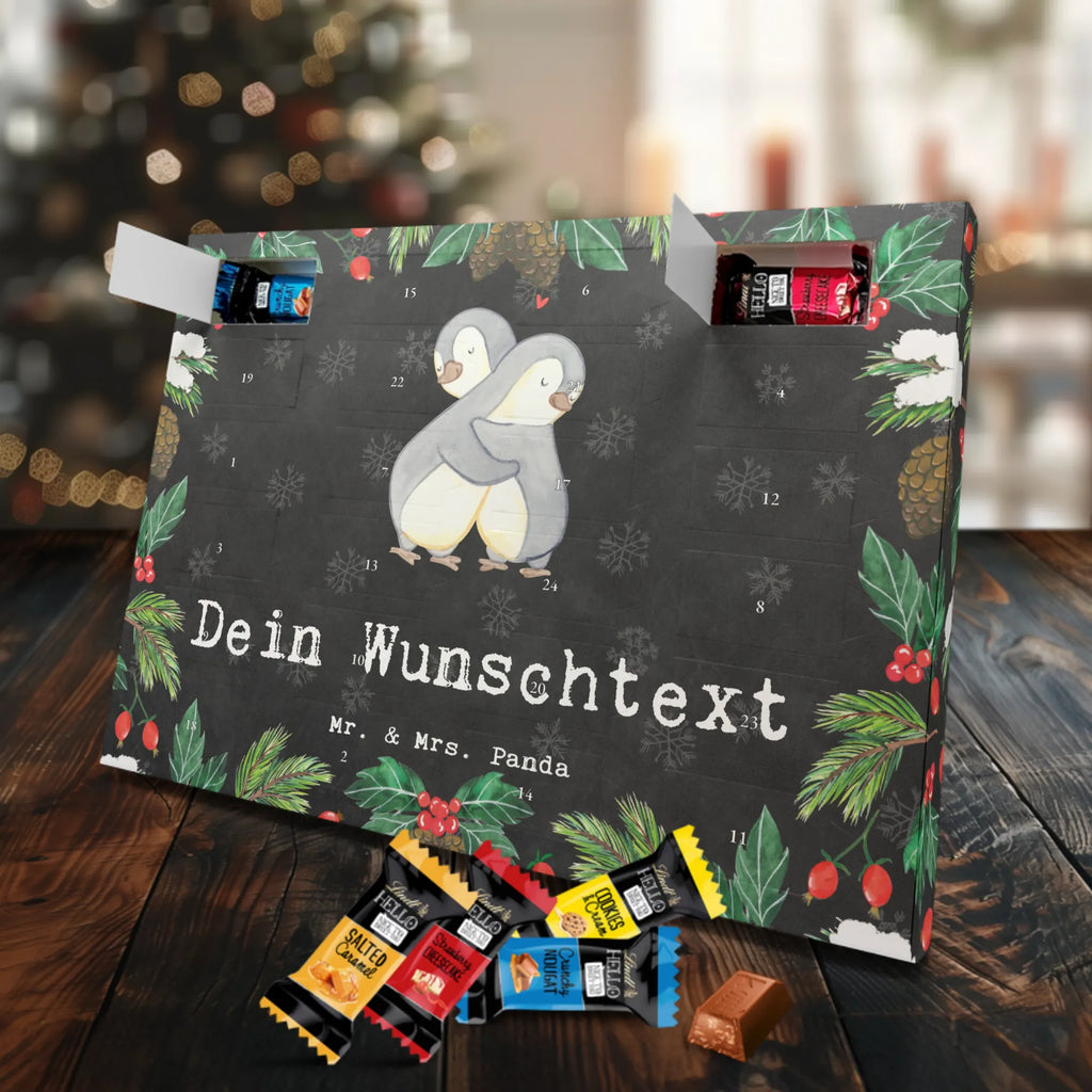 Personalisierter Markenschokolade Adventskalender Pinguin Beste Geschwister der Welt Personalisierter Adventskalender, für, Dankeschön, Geschenk, Schenken, Geburtstag, Geburtstagsgeschenk, Geschenkidee, Danke, Bedanken, Mitbringsel, Freude machen, Geschenktipp, Geschwister, Geschwisterchen, Bruder, Schwester, Schwestern, Brüder, Familie, Nachwuchs