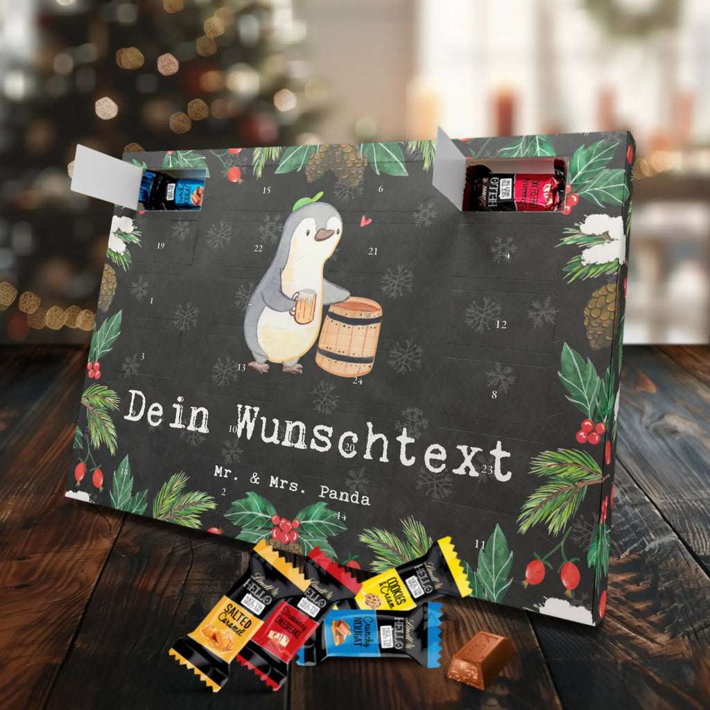 Personalisierter Markenschokolade Adventskalender Pinguin Bester Trinkbruder der Welt Personalisierter Adventskalender, für, Dankeschön, Geschenk, Schenken, Geburtstag, Geburtstagsgeschenk, Geschenkidee, Danke, Bedanken, Mitbringsel, Freude machen, Geschenktipp, Trinkbruder, Trinkkumpel, Kumpel, Saufkumpane, Kumpane, Trinken, Party, Kleinigkeit