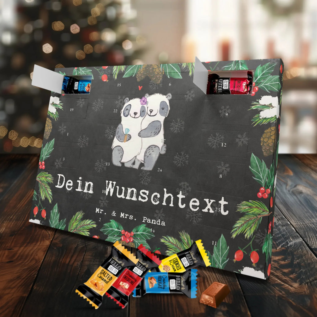 Personalisierter Markenschokolade Adventskalender Panda Beste Verlobte der Welt Personalisierter Adventskalender, für, Dankeschön, Geschenk, Schenken, Geburtstag, Geburtstagsgeschenk, Geschenkidee, Danke, Bedanken, Mitbringsel, Freude machen, Geschenktipp, Verlobte, Verloben, Verlobung, Traumfrau, Frau, Freundin, Ehefrau, Zukünftige, Hochzeit, Ehe