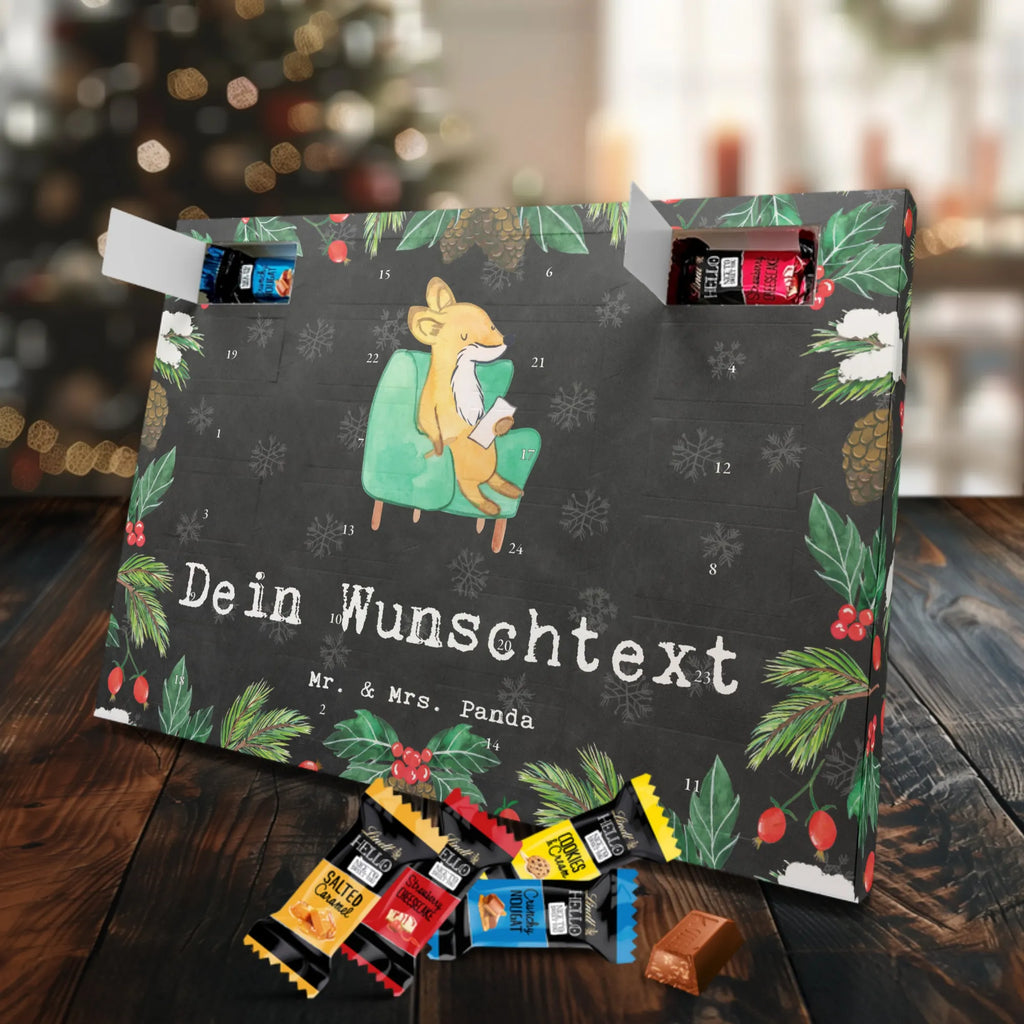 Personalisierter Markenschokolade Adventskalender Fuchs Bester Zuhörer der Welt Personalisierter Adventskalender, für, Dankeschön, Geschenk, Schenken, Geburtstag, Geburtstagsgeschenk, Geschenkidee, Danke, Bedanken, Mitbringsel, Freude machen, Geschenktipp, Zuhörer, Freund, Freundin, offenes Ohr, Hilfsbereit, Hilfe