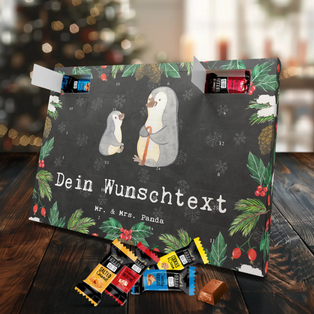 Personalisierter Markenschokolade Adventskalender Pinguin Bester Großvater der Welt Personalisierter Adventskalender, für, Dankeschön, Geschenk, Schenken, Geburtstag, Geburtstagsgeschenk, Geschenkidee, Danke, Bedanken, Mitbringsel, Freude machen, Geschenktipp, Großvater, Grossvater, Opa, Opi. Großpapa, Großeltern, Enkel, Enkelin, Enkelkind, Kleinigkeit, Oppa, Oppi, Bester