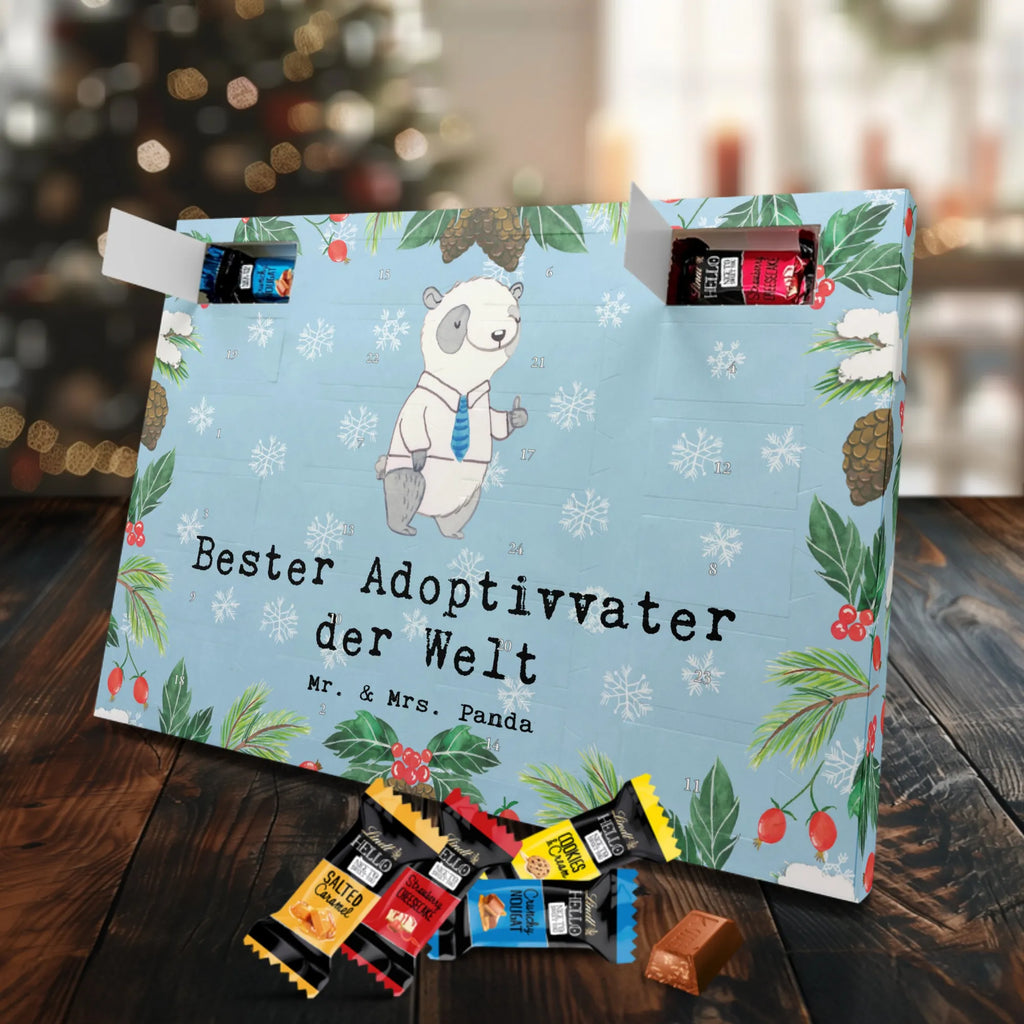 Markenschokolade Adventskalender Panda Bester Adoptivvater der Welt Adventskalender, Weihnachtskalender, Markenschokolade Adventskalender, für, Dankeschön, Geschenk, Schenken, Geburtstag, Geburtstagsgeschenk, Geschenkidee, Danke, Bedanken, Mitbringsel, Freude machen, Geschenktipp, Adoptiv vater, Adoption, adoptiert, Adoptivvater