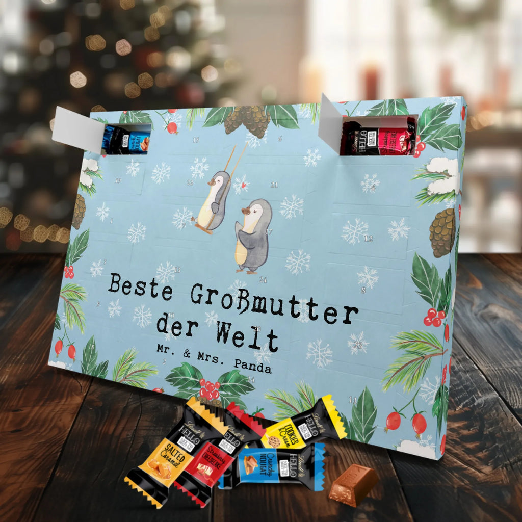 Markenschokolade Adventskalender Pinguin Beste Großmutter der Welt Adventskalender, Weihnachtskalender, Markenschokolade Adventskalender, für, Dankeschön, Geschenk, Schenken, Geburtstag, Geburtstagsgeschenk, Geschenkidee, Danke, Bedanken, Mitbringsel, Freude machen, Geschenktipp, Großmutter, Omi, Oma, Oma geworden, Grosseltern