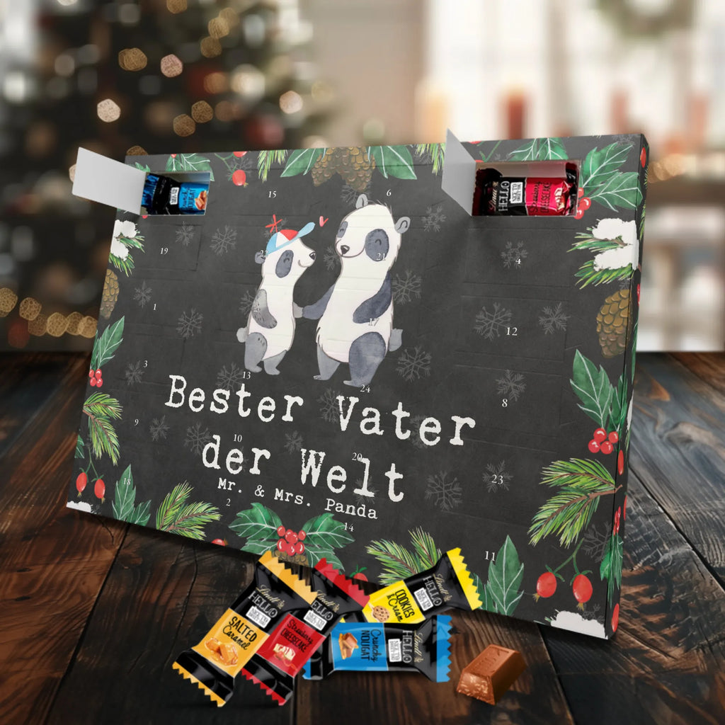 Markenschokolade Adventskalender Panda Bester Vater der Welt Adventskalender, Weihnachtskalender, Markenschokolade Adventskalender, für, Dankeschön, Geschenk, Schenken, Geburtstag, Geburtstagsgeschenk, Geschenkidee, Danke, Bedanken, Mitbringsel, Freude machen, Geschenktipp, Vater, Papa, Dad, Daddy, Paps, Papi, Vati, Eltern, Geschenk Vater, Mann, Familie, Bester, Kleinigkeit