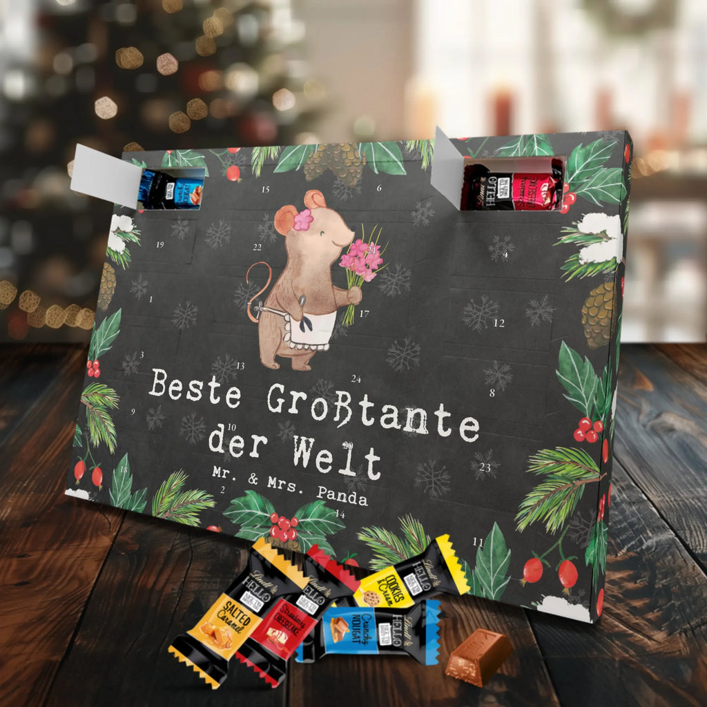 Markenschokolade Adventskalender Maus Beste Großtante der Welt Adventskalender, Weihnachtskalender, Markenschokolade Adventskalender, für, Dankeschön, Geschenk, Schenken, Geburtstag, Geburtstagsgeschenk, Geschenkidee, Danke, Bedanken, Mitbringsel, Freude machen, Geschenktipp, Großtante, Grosstante, Tante, Lieblingstante, Familie, Schwester, Tanten, Kleinigkeit, Beste, Nichte, Neffe, Groß