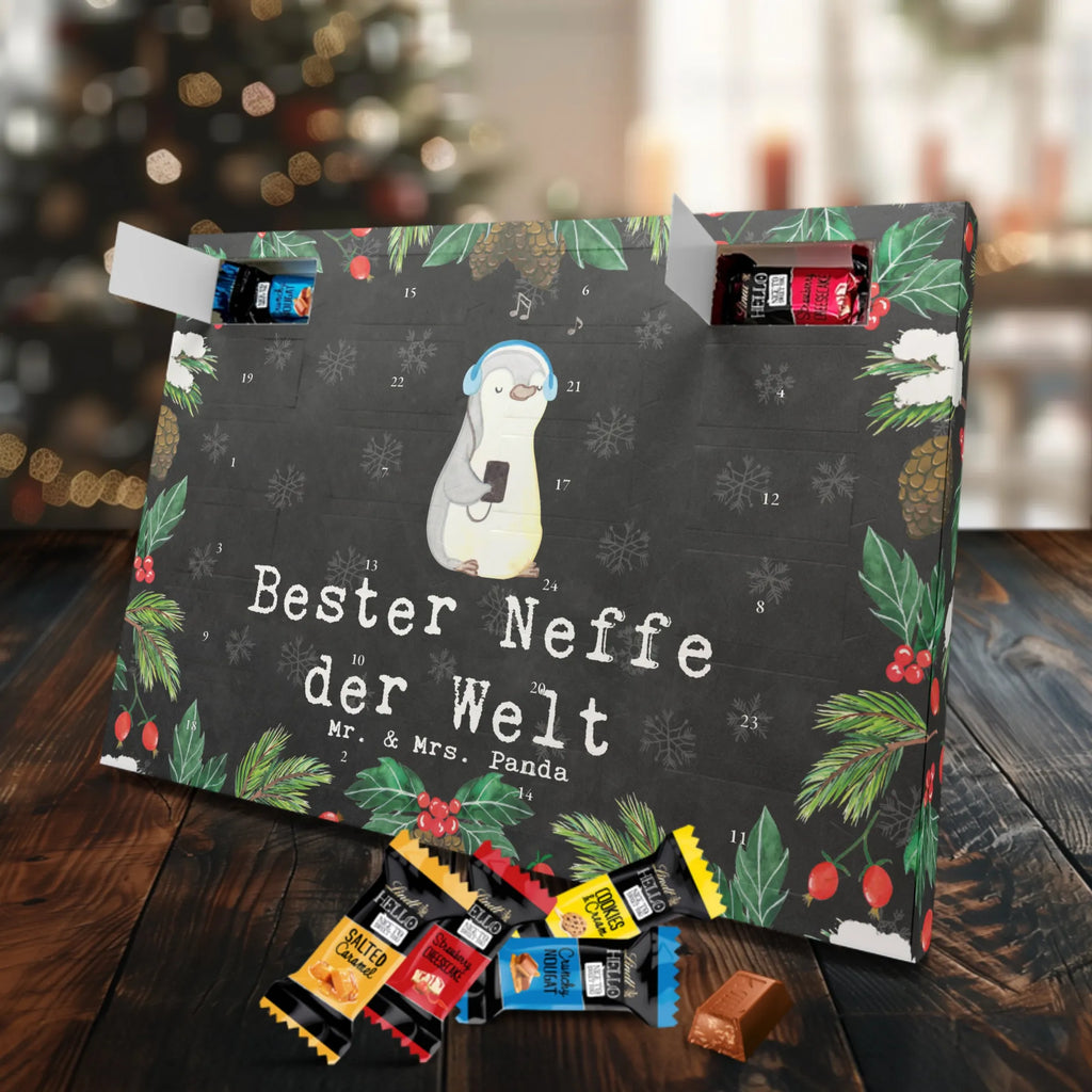 Markenschokolade Adventskalender Pinguin Bester Neffe der Welt Adventskalender, Weihnachtskalender, Markenschokolade Adventskalender, für, Dankeschön, Geschenk, Schenken, Geburtstag, Geburtstagsgeschenk, Geschenkidee, Danke, Bedanken, Mitbringsel, Freude machen, Geschenktipp, Neffe, Onkel, Tante, Patentante, Patentonkel, Patenkind, Taufe, Sohn der Schwester, Sohn des Bruders, Bester