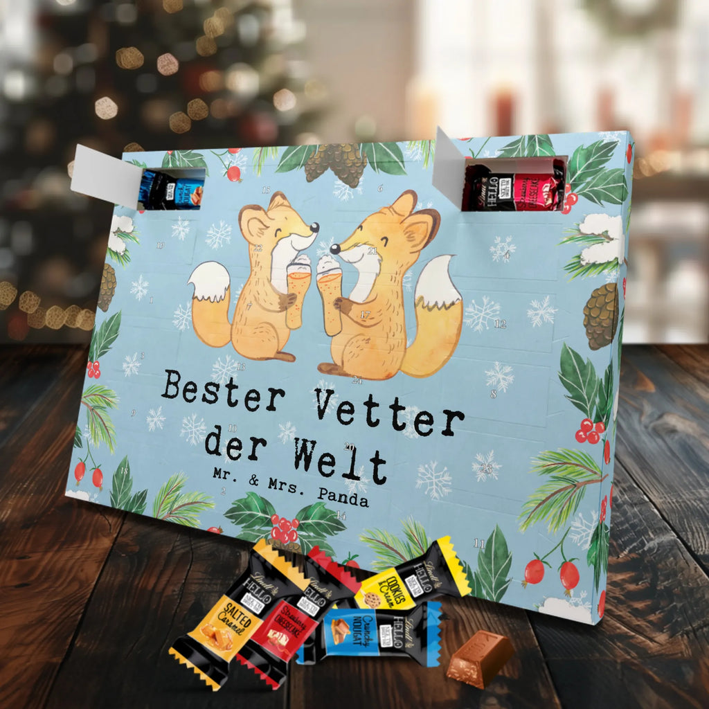 Markenschokolade Adventskalender Fuchs Bester Vetter der Welt Adventskalender, Weihnachtskalender, Markenschokolade Adventskalender, für, Dankeschön, Geschenk, Schenken, Geburtstag, Geburtstagsgeschenk, Geschenkidee, Danke, Bedanken, Mitbringsel, Freude machen, Geschenktipp, Vetter, Cousin, Kousin, Sohn von Onkel, Sohn von Tante, Familie, Verwandtschaft, Cousine