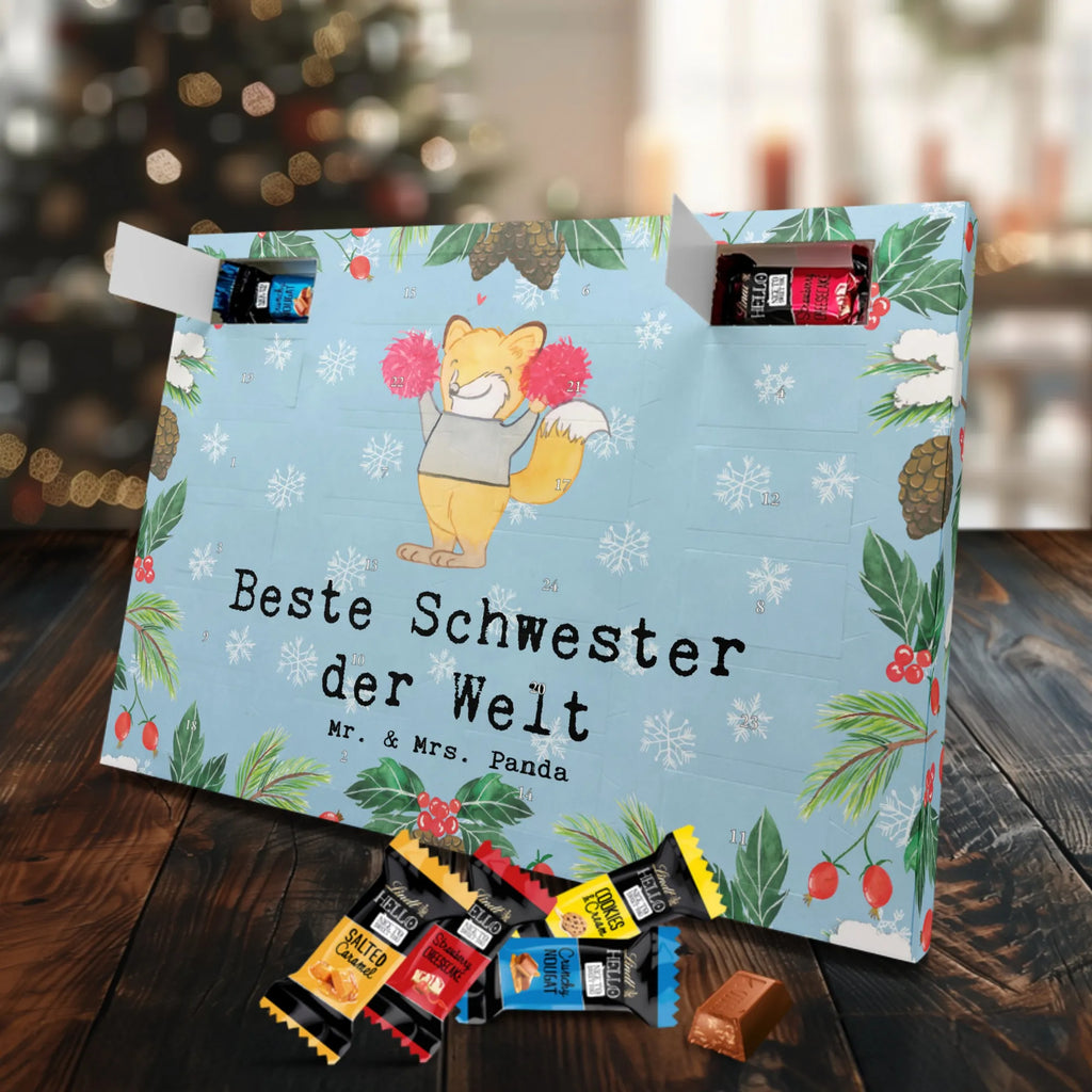 Markenschokolade Adventskalender Fuchs Beste Schwester der Welt Adventskalender, Weihnachtskalender, Markenschokolade Adventskalender, für, Dankeschön, Geschenk, Schenken, Geburtstag, Geburtstagsgeschenk, Geschenkidee, Danke, Bedanken, Mitbringsel, Freude machen, Geschenktipp, Schwester, Geschwister, Schwesterherz, Sister, Familie, Kleinigkeit, Beste, Tochter