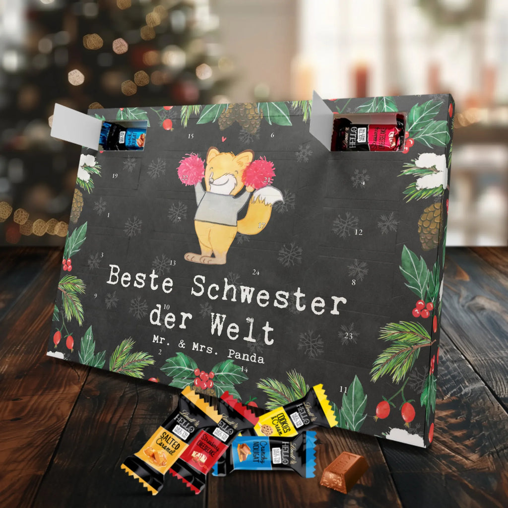 Markenschokolade Adventskalender Fuchs Beste Schwester der Welt Adventskalender, Weihnachtskalender, Markenschokolade Adventskalender, für, Dankeschön, Geschenk, Schenken, Geburtstag, Geburtstagsgeschenk, Geschenkidee, Danke, Bedanken, Mitbringsel, Freude machen, Geschenktipp, Schwester, Geschwister, Schwesterherz, Sister, Familie, Kleinigkeit, Beste, Tochter