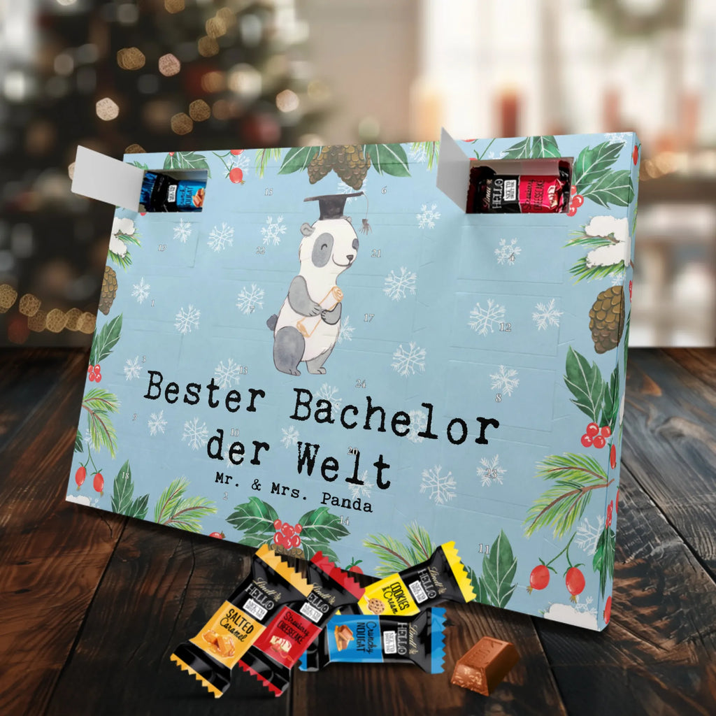 Markenschokolade Adventskalender Panda Bester Bachelor der Welt Adventskalender, Weihnachtskalender, Markenschokolade Adventskalender, für, Dankeschön, Geschenk, Schenken, Geburtstag, Geburtstagsgeschenk, Geschenkidee, Danke, Bedanken, Mitbringsel, Freude machen, Geschenktipp, Bachelor, Student, Studium, Sohn, Spaß, Musterschüler, lustig, Studienabschluss, witzig, Universität, Abschluss, Alumni, Uni, Studenten, Hochschule