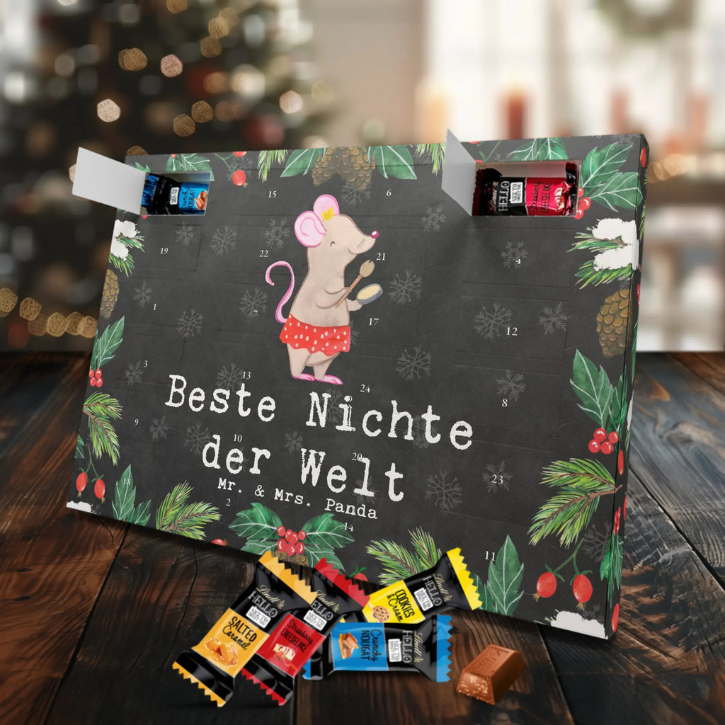 Markenschokolade Adventskalender Maus Beste Nichte der Welt Adventskalender, Weihnachtskalender, Markenschokolade Adventskalender, für, Dankeschön, Geschenk, Schenken, Geburtstag, Geburtstagsgeschenk, Geschenkidee, Danke, Bedanken, Mitbringsel, Freude machen, Geschenktipp, Nichte, Onkel, Tante, Patentante, Patenonkel, Patenkind, Taufe, Tochter der Schwester, Tochter des Bruders, Beste