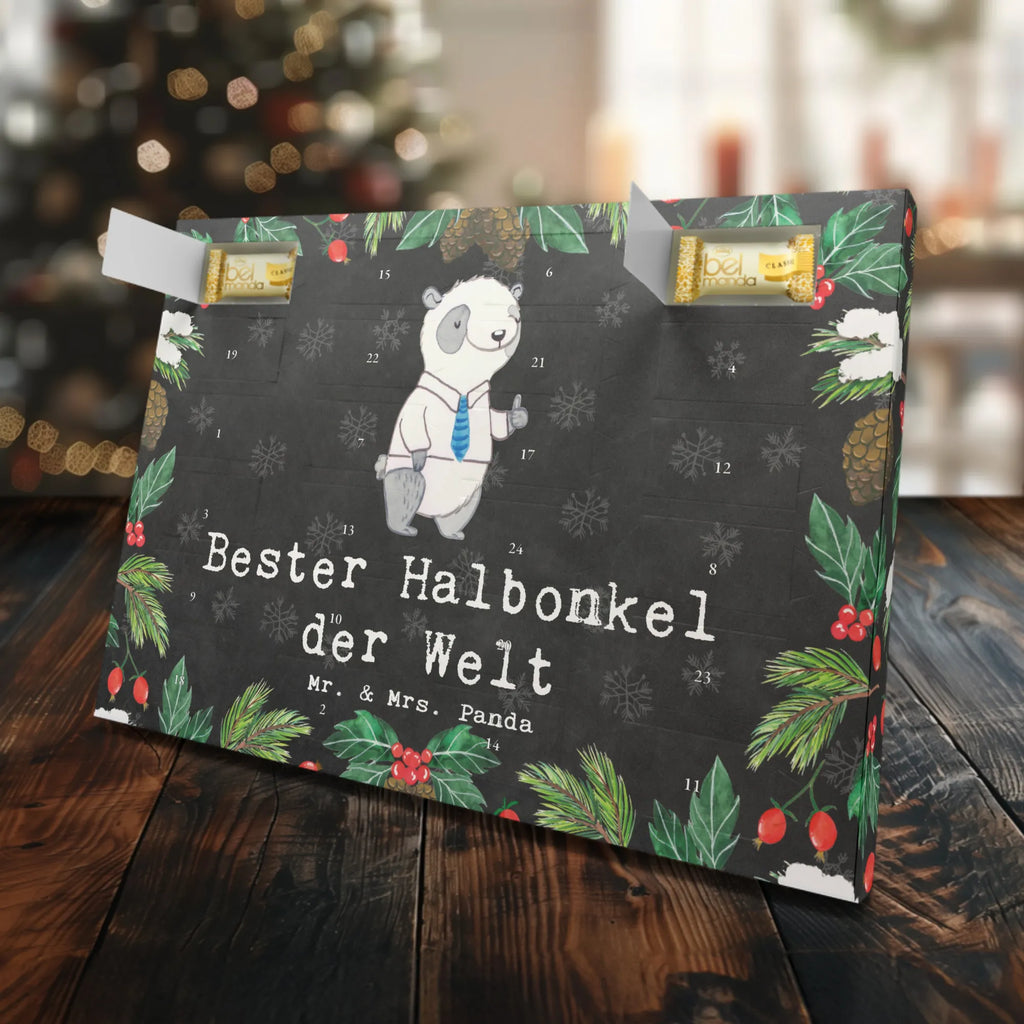 Marzipan Adventskalender Panda Bester Halbonkel der Welt Marzipan Adventskalender, für, Dankeschön, Geschenk, Schenken, Geburtstag, Geburtstagsgeschenk, Geschenkidee, Danke, Bedanken, Mitbringsel, Freude machen, Geschenktipp, Onkel, bester Onkel, Halbonkel, Stiefonkel, Stief, Stiefgeschwister, Familie, Kleinigkeit