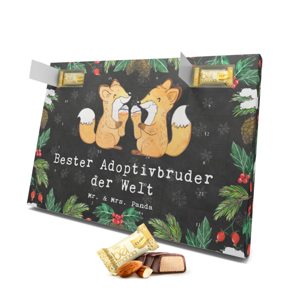 Marzipan Adventskalender Fuchs Bester Adoptivbruder der Welt Marzipan Adventskalender, für, Dankeschön, Geschenk, Schenken, Geburtstag, Geburtstagsgeschenk, Geschenkidee, Danke, Bedanken, Mitbringsel, Freude machen, Geschenktipp, Adoptivbruder, adoptiert, Bruder, Brudi, Geschwister, Bruderherz, Schwester, Familie, Kleinigkeit, Brother, Bester, Sohn