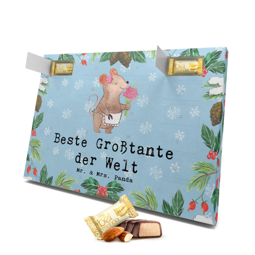 Marzipan Adventskalender Maus Beste Großtante der Welt Marzipan Adventskalender, für, Dankeschön, Geschenk, Schenken, Geburtstag, Geburtstagsgeschenk, Geschenkidee, Danke, Bedanken, Mitbringsel, Freude machen, Geschenktipp, Großtante, Grosstante, Tante, Lieblingstante, Familie, Schwester, Tanten, Kleinigkeit, Beste, Nichte, Neffe, Groß