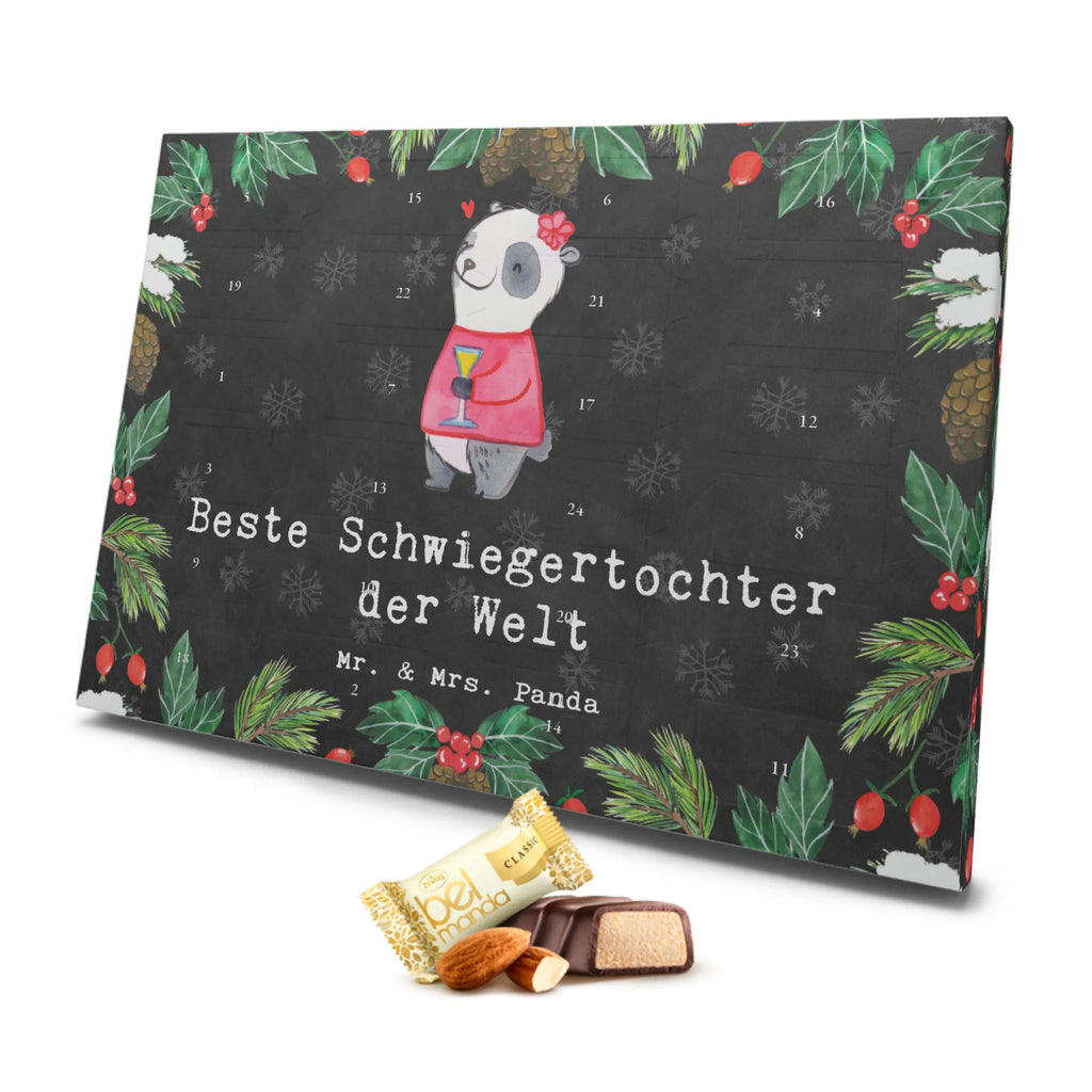 Marzipan Adventskalender Panda Beste Schwiegertochter der Welt Marzipan Adventskalender, für, Dankeschön, Geschenk, Schenken, Geburtstag, Geburtstagsgeschenk, Geschenkidee, Danke, Bedanken, Mitbringsel, Freude machen, Geschenktipp, Schwiegertochter, Tochter, Ehefrau des Sohns, Frau, angeheiratet, Hochzeit