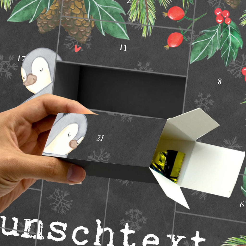 Personalisierter Befüllbarer Adventskalender Pinguin Beste Halbschwester der Welt Befüllbarer Adventskalender, Adventskalender zum selbst befüllen, für, Dankeschön, Geschenk, Schenken, Geburtstag, Geburtstagsgeschenk, Geschenkidee, Danke, Bedanken, Mitbringsel, Freude machen, Geschenktipp, Halbschwester, Stiefschwester, Stiefgeschwister, Schwestern, Schwester, Geschwister, Schwesterherz, Sister, Familie, Kleinigkeit, Beste, Tochter, Liebe, Kinder