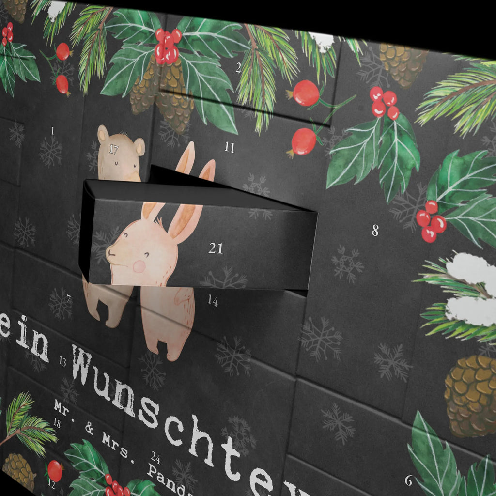 Personalisierter Befüllbarer Adventskalender Hase Beste Freundschaft der Welt Befüllbarer Adventskalender, Adventskalender zum selbst befüllen, für, Dankeschön, Geschenk, Schenken, Geburtstag, Geburtstagsgeschenk, Geschenkidee, Danke, Bedanken, Mitbringsel, Freude machen, Geschenktipp, Freundschaft, Freunde, Freunde fürs Leben, best friends, Freundin, Freund, Clique, Kumpel, bae, bff