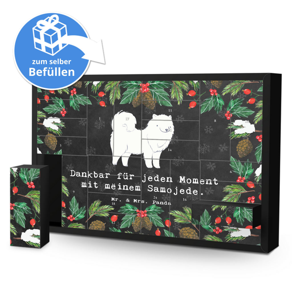 Befüllbarer Adventskalender Samojede Moment Befüllbarer Adventskalender, Adventskalender zum selbst befüllen, Hund, Hunderasse, Rassehund, Hundebesitzer, Geschenk, Tierfreund, Schenken, Welpe, Samojede, Samojedenhund, Samojedenspitz