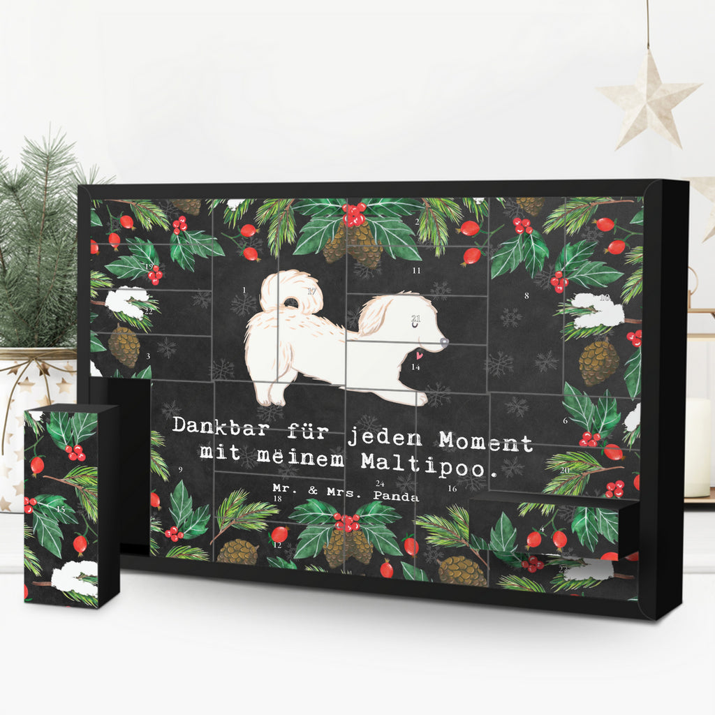 Befüllbarer Adventskalender Maltipoo Moment Befüllbarer Adventskalender, Adventskalender zum selbst befüllen, Hund, Hunderasse, Rassehund, Hundebesitzer, Geschenk, Tierfreund, Schenken, Welpe, Maltipoo, Kreuzung, Mischling