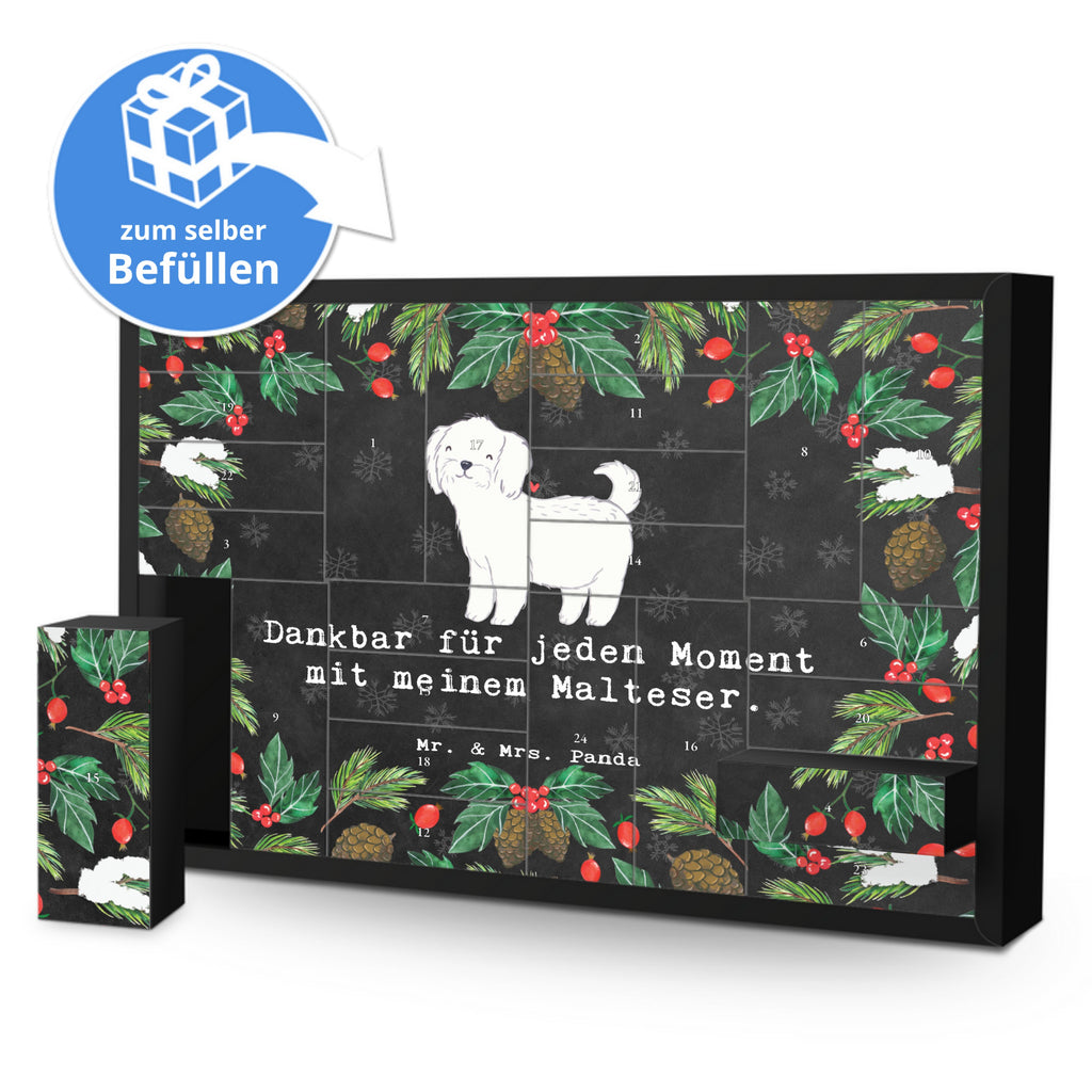 Befüllbarer Adventskalender Malteser Moment Befüllbarer Adventskalender, Adventskalender zum selbst befüllen, Hund, Hunderasse, Rassehund, Hundebesitzer, Geschenk, Tierfreund, Schenken, Welpe, Malteser