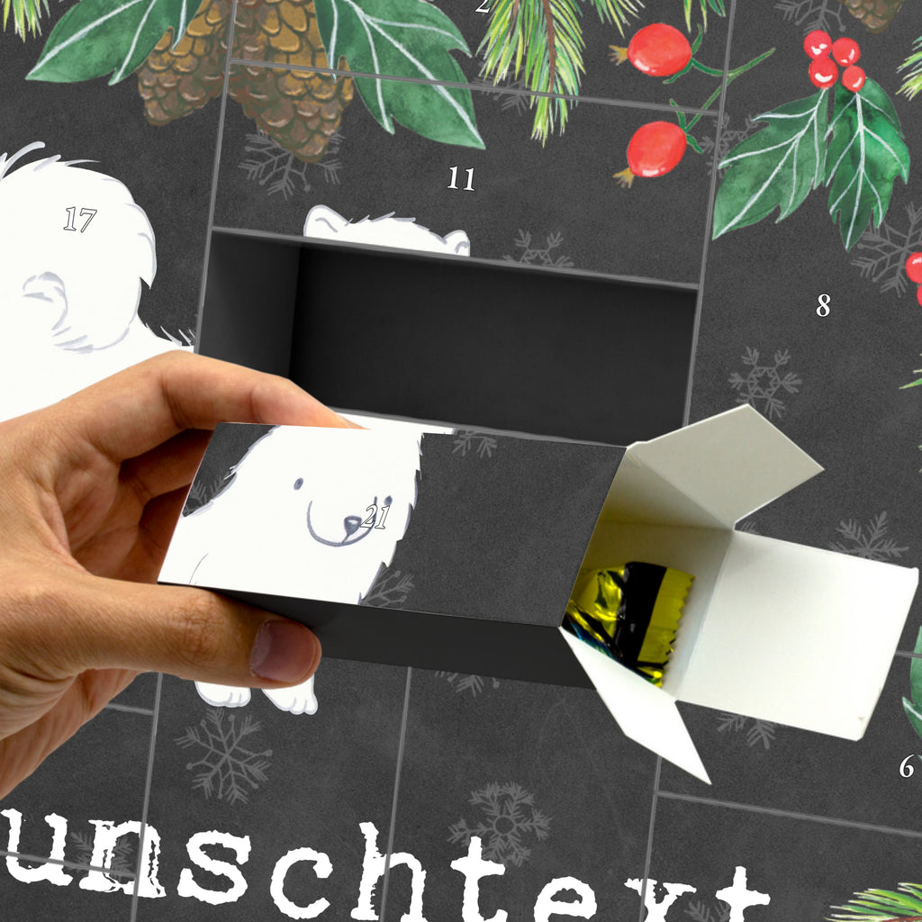 Personalisierter Befüllbarer Adventskalender Samojede Moment Befüllbarer Adventskalender, Adventskalender zum selbst befüllen, Hund, Hunderasse, Rassehund, Hundebesitzer, Geschenk, Tierfreund, Schenken, Welpe, Samojede, Samojedenhund, Samojedenspitz