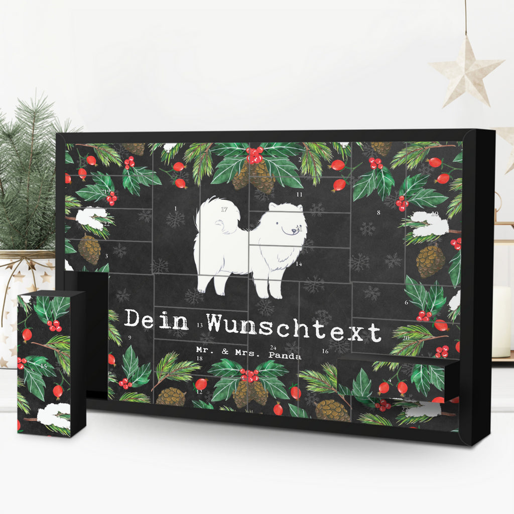 Personalisierter Befüllbarer Adventskalender Samojede Moment Befüllbarer Adventskalender, Adventskalender zum selbst befüllen, Hund, Hunderasse, Rassehund, Hundebesitzer, Geschenk, Tierfreund, Schenken, Welpe, Samojede, Samojedenhund, Samojedenspitz