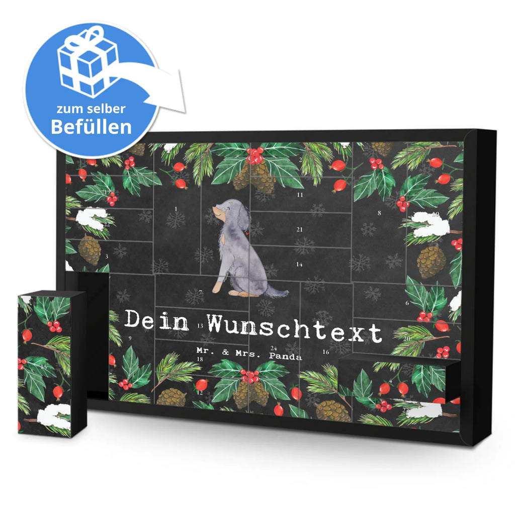 Personalisierter Befüllbarer Adventskalender Gordon Setter Moment Befüllbarer Adventskalender, Adventskalender zum selbst befüllen, Hund, Hunderasse, Rassehund, Hundebesitzer, Geschenk, Tierfreund, Schenken, Welpe, Gordon Shetter, Jagdhund