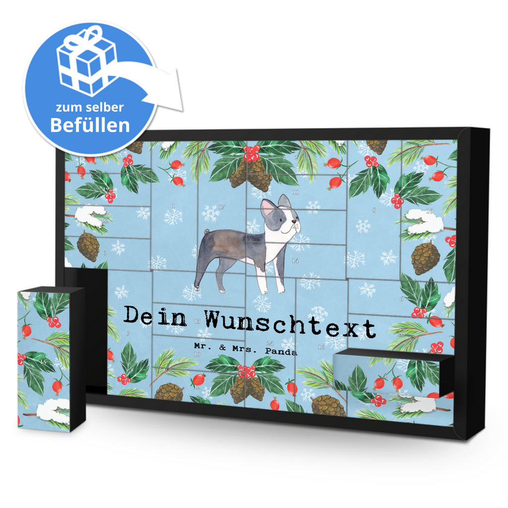 Personalisierter Befüllbarer Adventskalender Boston Terrier Moment Befüllbarer Adventskalender, Adventskalender zum selbst befüllen, Hund, Hunderasse, Rassehund, Hundebesitzer, Geschenk, Tierfreund, Schenken, Welpe, Boston Terrier