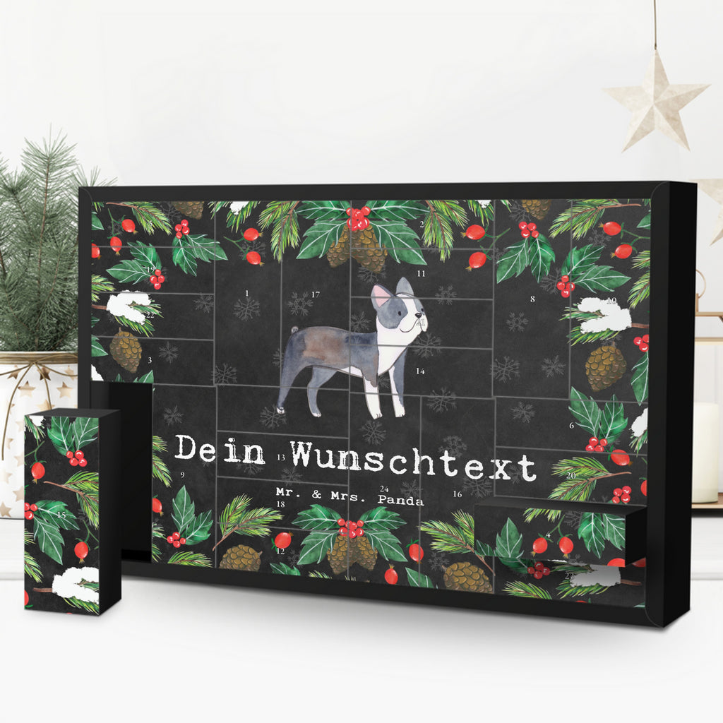 Personalisierter Befüllbarer Adventskalender Boston Terrier Moment Befüllbarer Adventskalender, Adventskalender zum selbst befüllen, Hund, Hunderasse, Rassehund, Hundebesitzer, Geschenk, Tierfreund, Schenken, Welpe, Boston Terrier