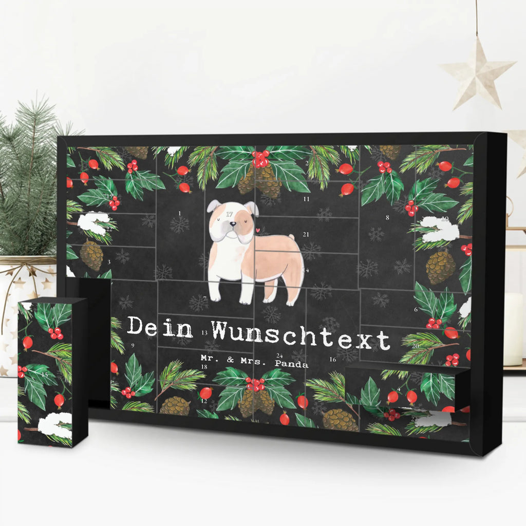 Personalisierter Befüllbarer Adventskalender Englische Bulldogge Moment Befüllbarer Adventskalender, Adventskalender zum selbst befüllen, Hund, Hunderasse, Rassehund, Hundebesitzer, Geschenk, Tierfreund, Schenken, Welpe, Englische Bulldogge, English Bulldog