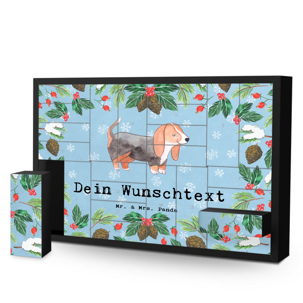 Personalisierter Befüllbarer Adventskalender Basset Hound Moment Befüllbarer Adventskalender, Adventskalender zum selbst befüllen, Hund, Hunderasse, Rassehund, Hundebesitzer, Geschenk, Tierfreund, Schenken, Welpe, Basset Hound, Basset