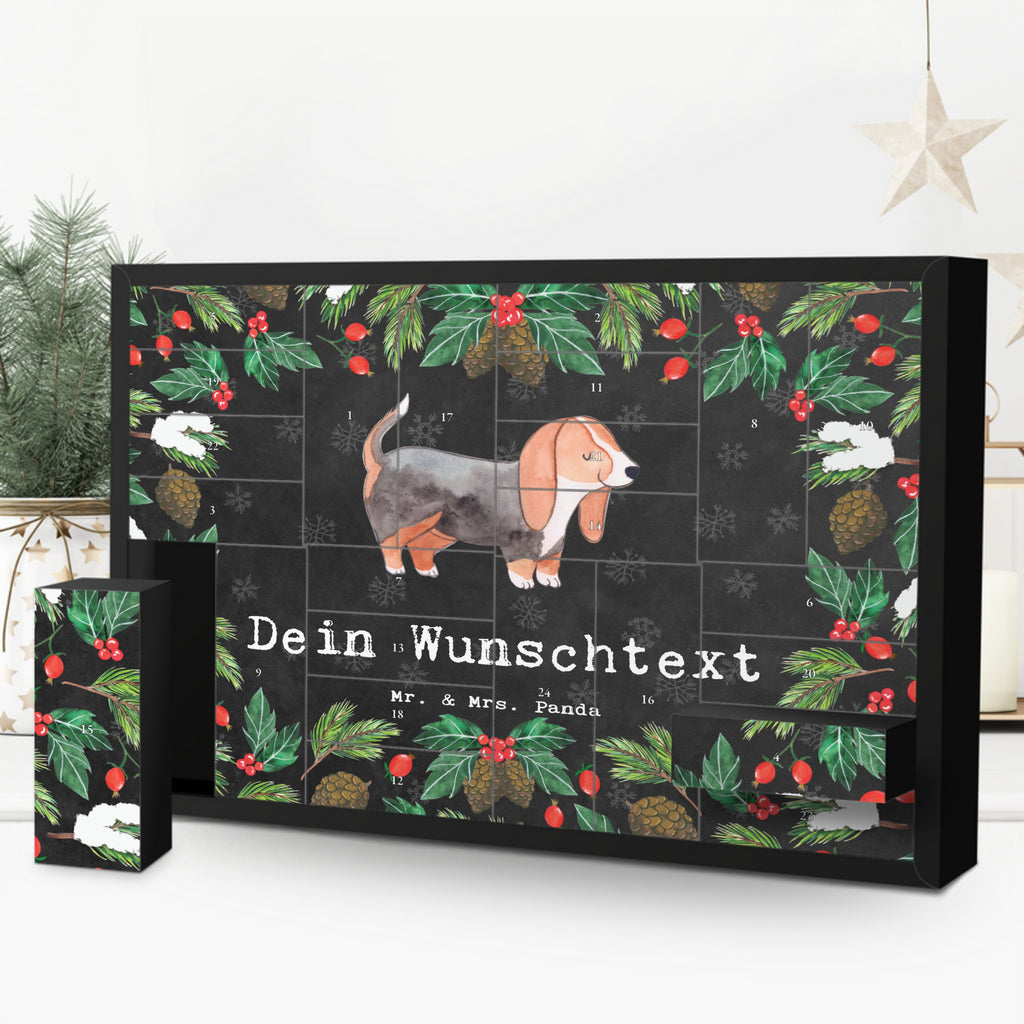 Personalisierter Befüllbarer Adventskalender Basset Hound Moment Befüllbarer Adventskalender, Adventskalender zum selbst befüllen, Hund, Hunderasse, Rassehund, Hundebesitzer, Geschenk, Tierfreund, Schenken, Welpe, Basset Hound, Basset