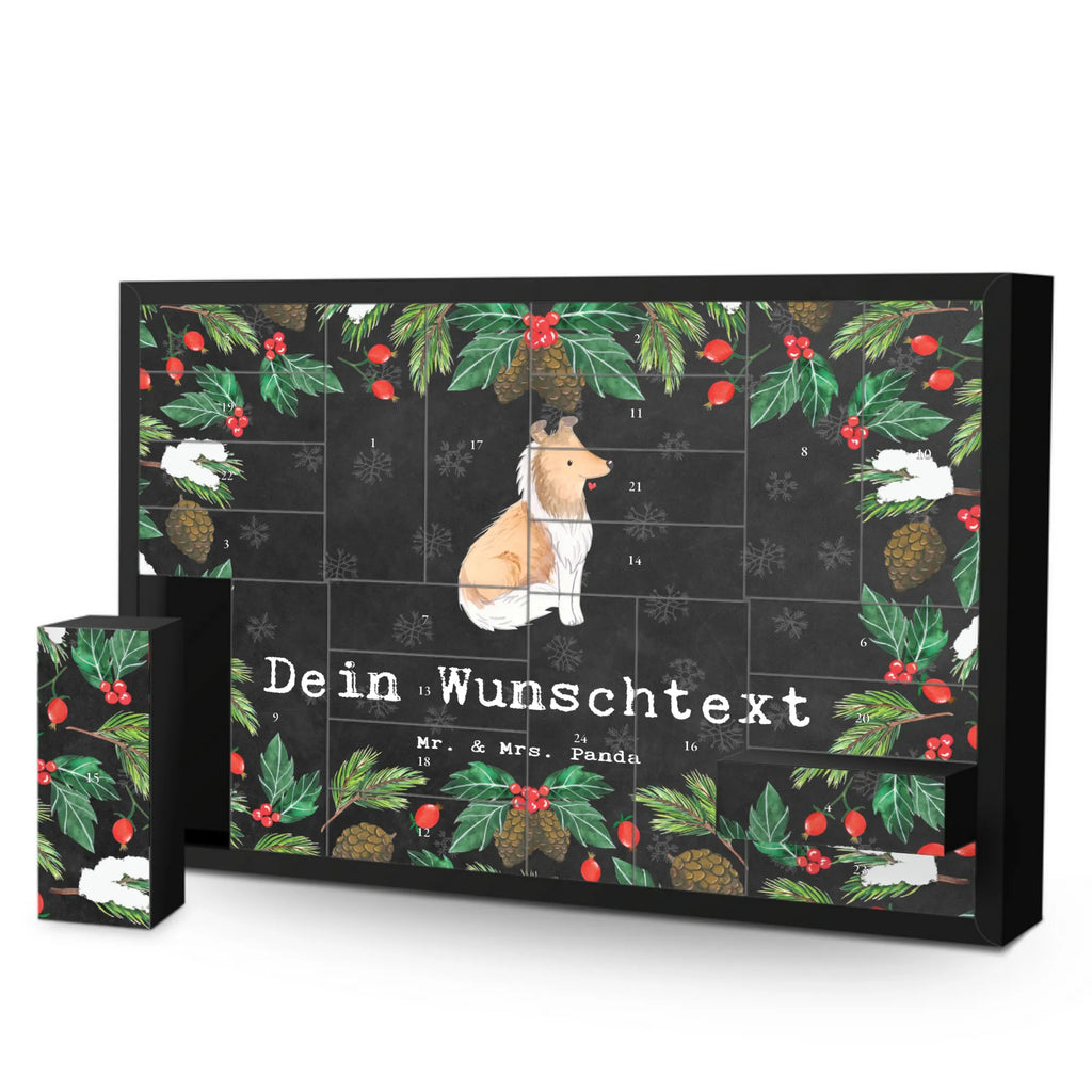 Personalisierter Befüllbarer Adventskalender Langhaar Collie Moment Befüllbarer Adventskalender, Adventskalender zum selbst befüllen, Hund, Hunderasse, Rassehund, Hundebesitzer, Geschenk, Tierfreund, Schenken, Welpe, Langhaar Collie, britischer Hütehund