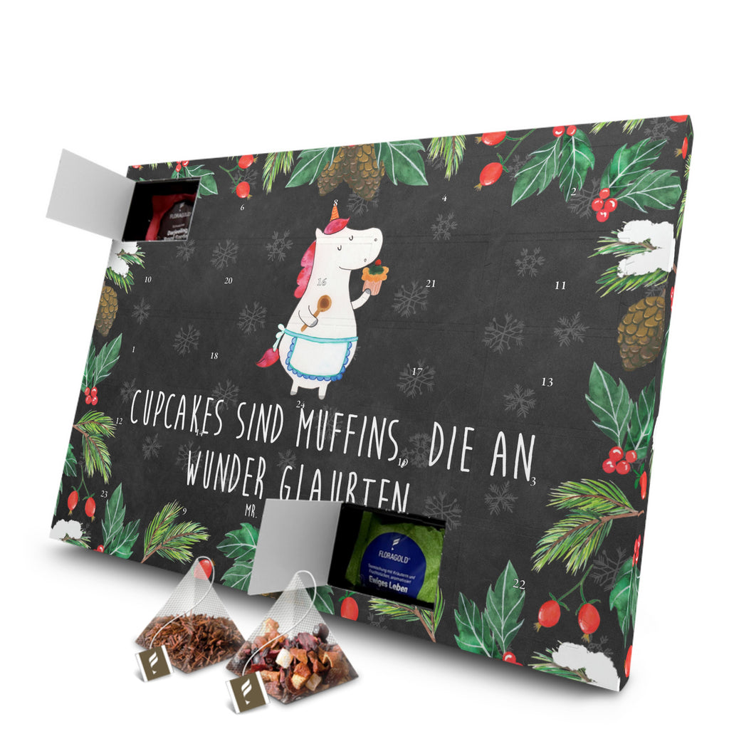 Tee Adventskalender Einhorn Küche Adventskalender, Kerzen Adventskalender, Duftkerzen Adventskalender, Einhorn, Einhörner, Einhorn Deko, Pegasus, Unicorn, backen, Muffin, Motivation, Träumer, träumen, Bäckerin, Hobbykoch, Koch, Torte, Kuchen