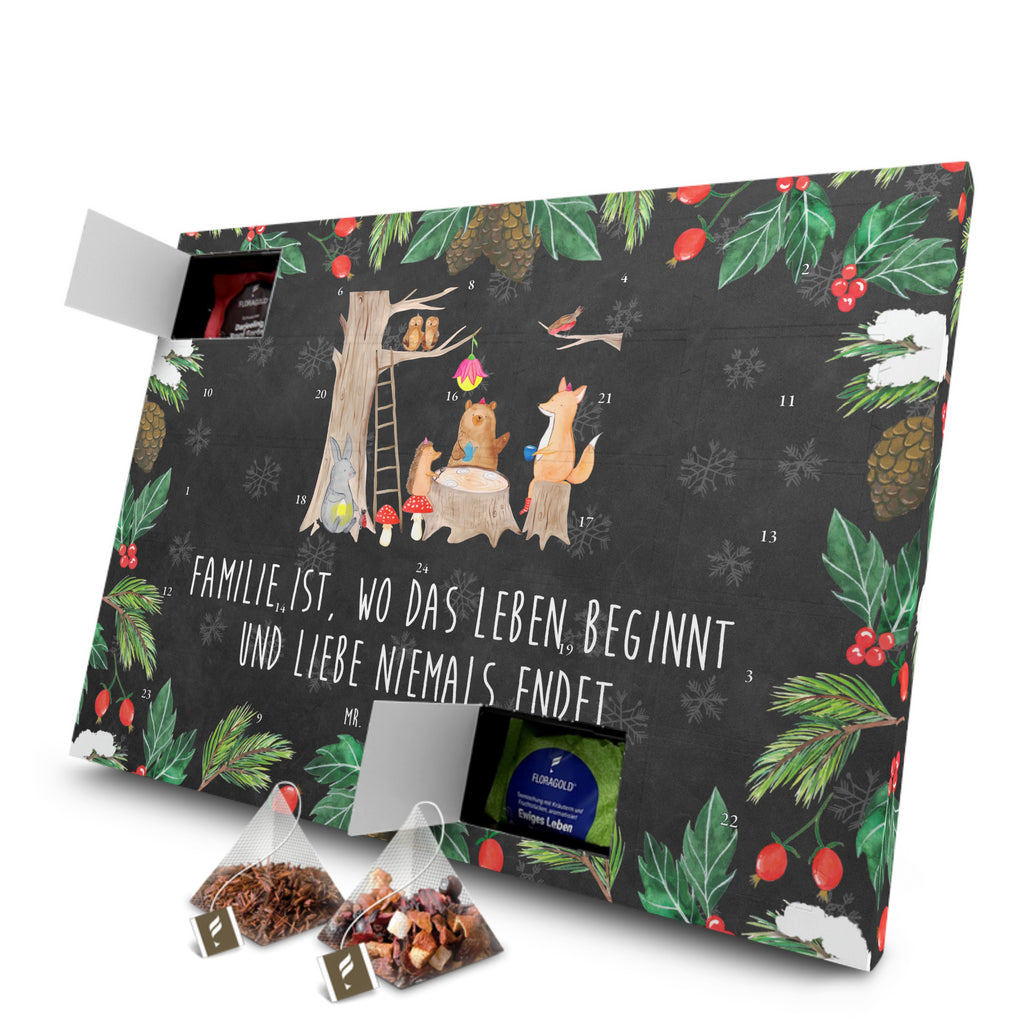 Tee Adventskalender Waldtiere Picknick Adventskalender, Kerzen Adventskalender, Duftkerzen Adventskalender, Tiermotive, Gute Laune, lustige Sprüche, Tiere, Waldtiere, Picknick, Wald, Fuchs, Hase, Igel, Maus, Eichhörnchen