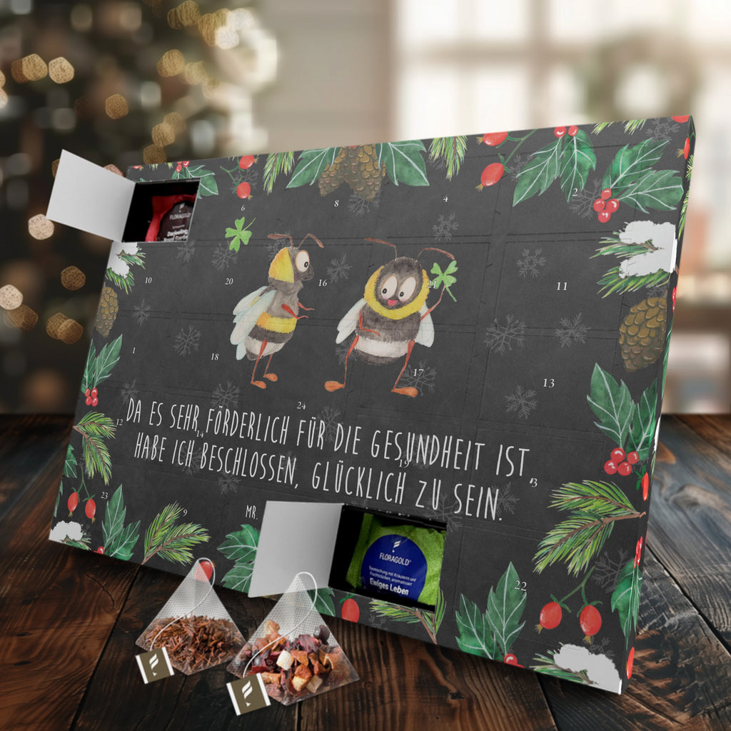 Tee Adventskalender Hummeln Kleeblatt Adventskalender, Kerzen Adventskalender, Duftkerzen Adventskalender, Tiermotive, Gute Laune, lustige Sprüche, Tiere, Hummel, Biene, Spruch positiv, Biene Deko, Spruch schön, glücklich sein, glücklich werden, Spruch fröhlich