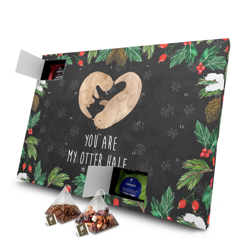 Tee Adventskalender Otter Herz Adventskalender, Kerzen Adventskalender, Duftkerzen Adventskalender, Otter, Fischotter, Seeotter, Liebe, Herz, Liebesbeweis, Liebesgeschenk, Bessere Hälfte, Love you, Jahrestag, Hochzeitstag, Verlobung, gemeinsames Leben