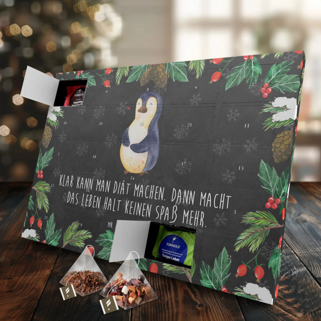 Tee Adventskalender Pinguin Diät Adventskalender, Kerzen Adventskalender, Duftkerzen Adventskalender, Pinguin, Pinguine, Diät, Abnehmen, Abspecken, Gewicht, Motivation, Selbstliebe, Körperliebe, Selbstrespekt