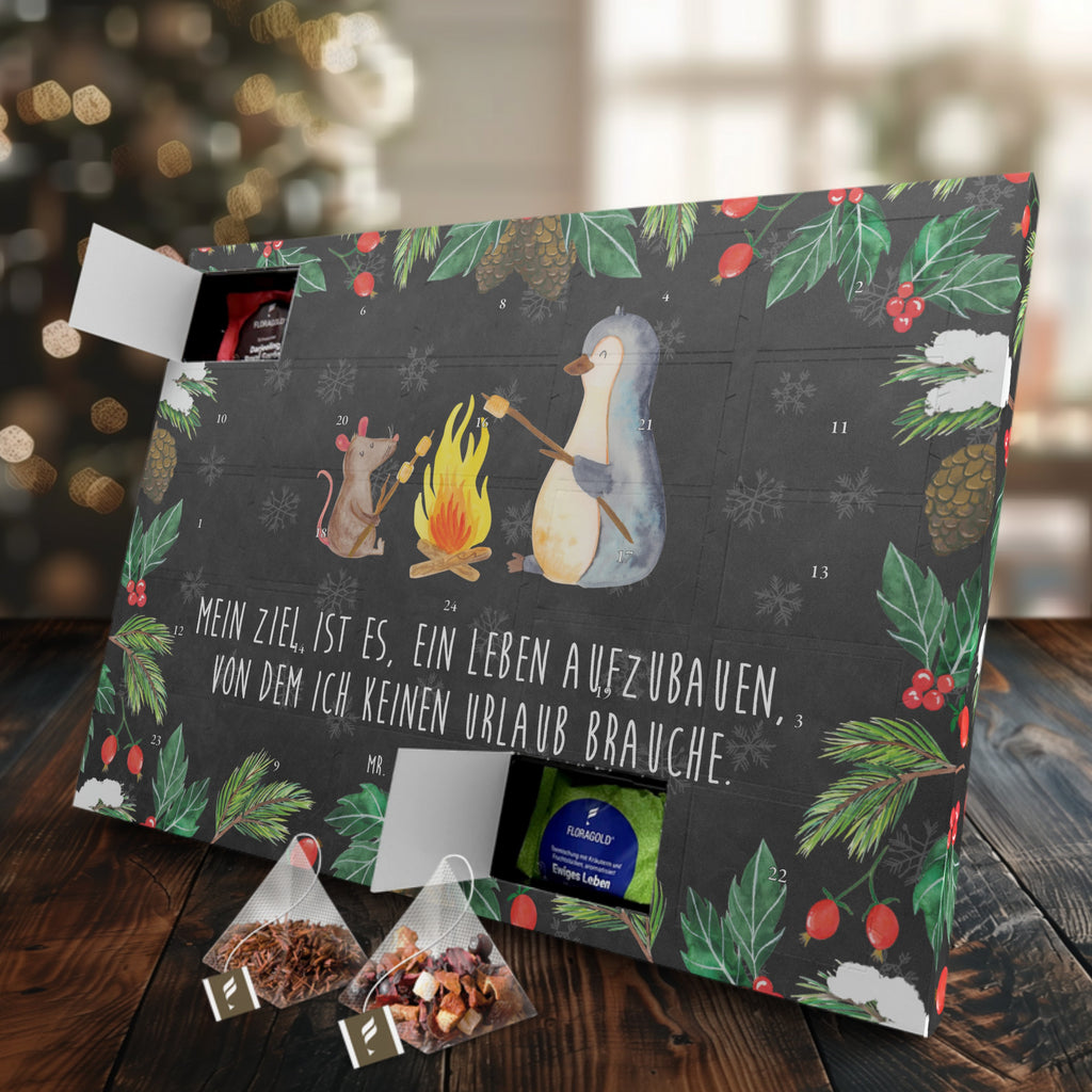 Tee Adventskalender Pinguin Lagerfeuer Adventskalender, Kerzen Adventskalender, Duftkerzen Adventskalender, Pinguin, Maus, Pinguine, Lagerfeuer, Leben, Arbeit, Job, Motivation, Büro, Büroalltag, Lebensspruch, Lebensmotivation, Neustart, Liebe, grillen, Feuer, Marshmallows