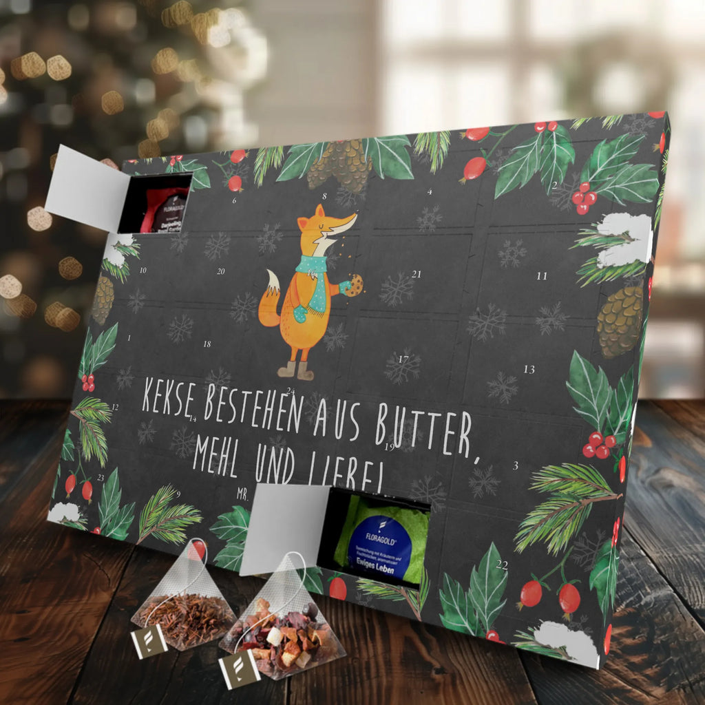 Tee Adventskalender Fuchs Keks Adventskalender, Kerzen Adventskalender, Duftkerzen Adventskalender, Fuchs, Füchse, Backen Spruch, Kekse, Winter, Weihnachtszeit, Plätzchen, Liebe, Küche Deko